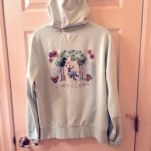 Disney “Fancy a Cuppa” hoodie with lined hood. Size XL